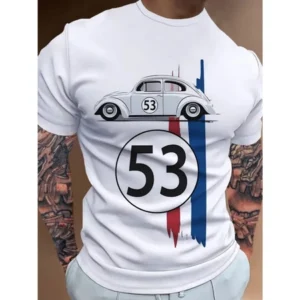 Camiseta Retrô Fusca 53: O Clássico das Gerações em 100% Algodão
