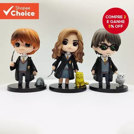 Kit Figuras Harry Potter: A Magia das Aventuras em PVC